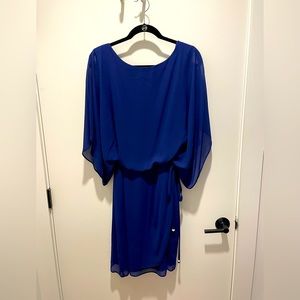Knee length Cocktail dress (Cobalt Blue)